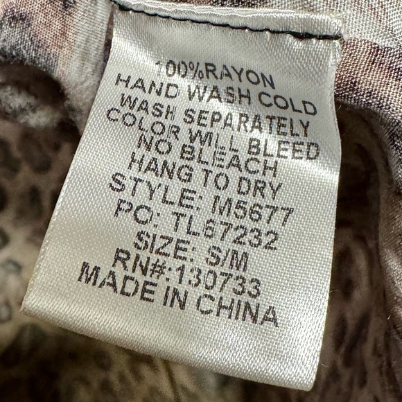 UMGEE Oversized Ombre Animal Leopard Print Frayed Hem Open Front Kimono Cardigan - Picture 10 of 10